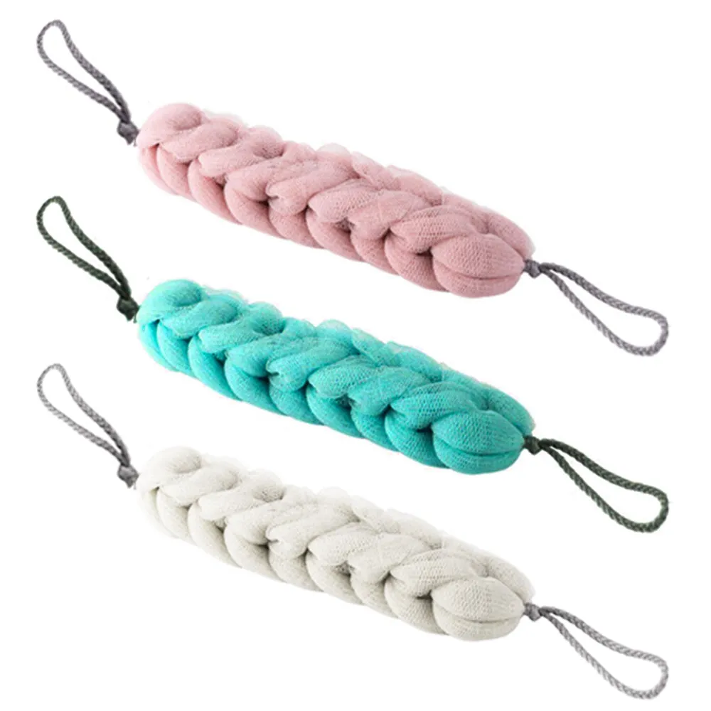 10 Bath Sponge Scrubber Mesh Shower Exfoliating Body Back Brush Wash Nylon Puff