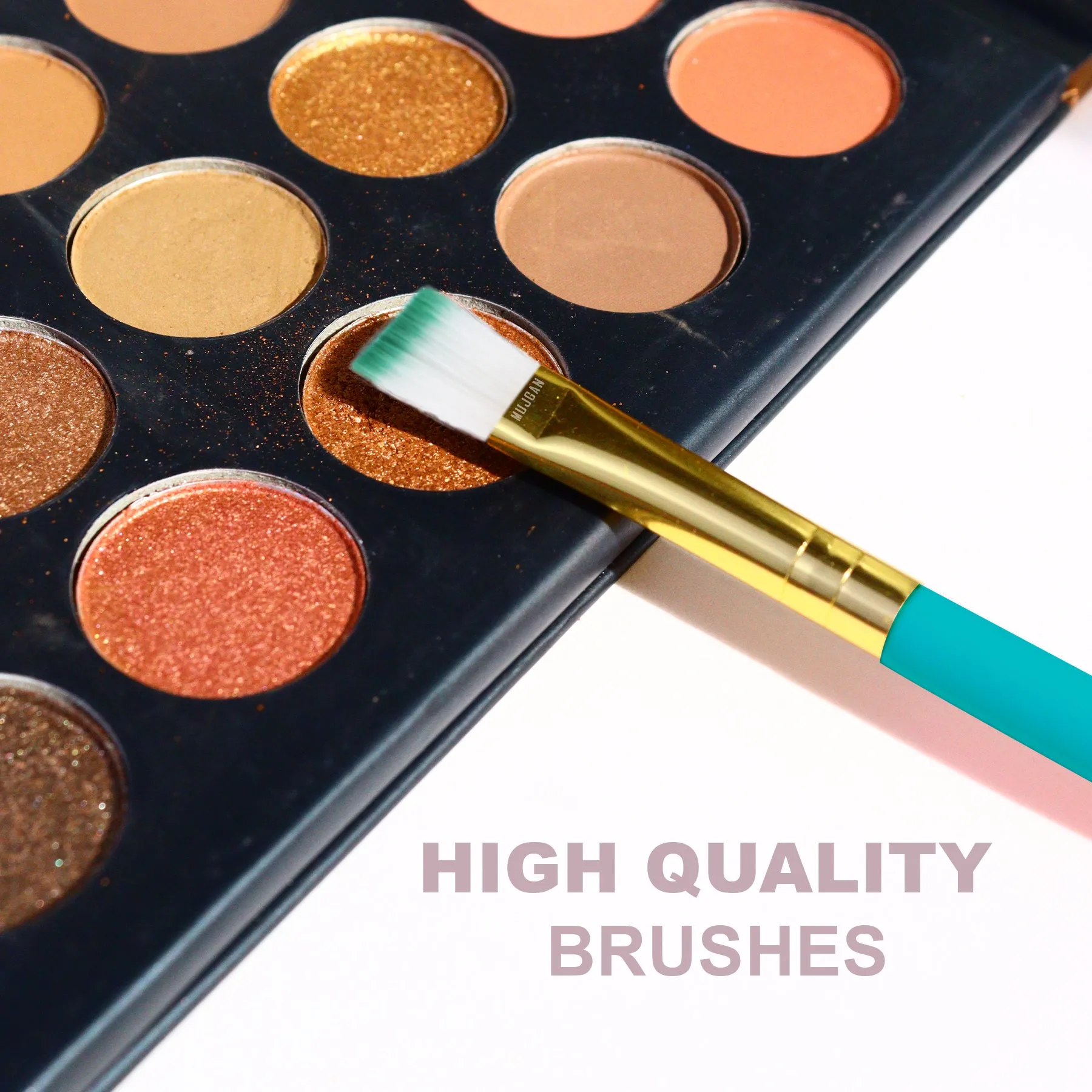 10 PCS Professional Makeup Brush Set (Green)