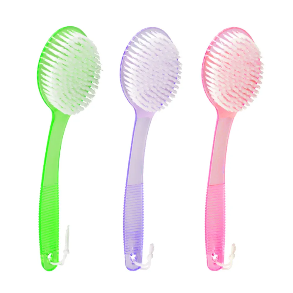12 Pc Exfoliating Bath Scrubber Shower Back Strap Body Skin Brush 14 Handle