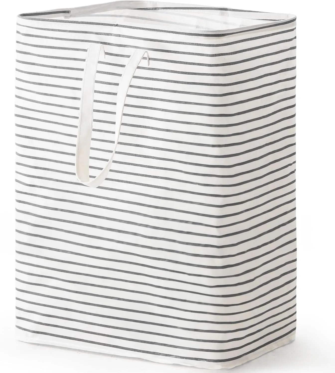 125L Freestanding Laundry Hamper, Collapsible Waterproof Clothes Basket with Easy Carry Long Handle, Washing Bag for Clothes, Toys (1 Pack, Grey)