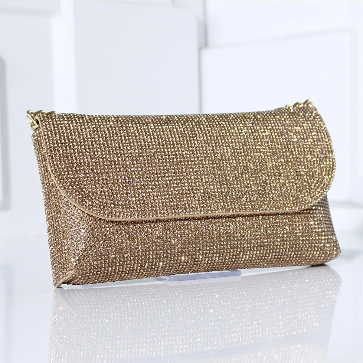 1pc hand held evening bag, black Rhinestone Embellished Evening Clutch Purse,large capacity holiday gift
