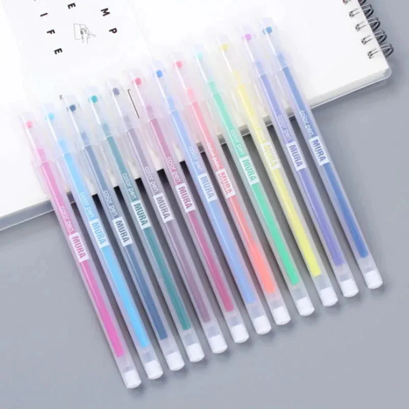 24/12 Pieces Colour Gel Pen Refill Set 0.5mm Kawaii Candy Colours