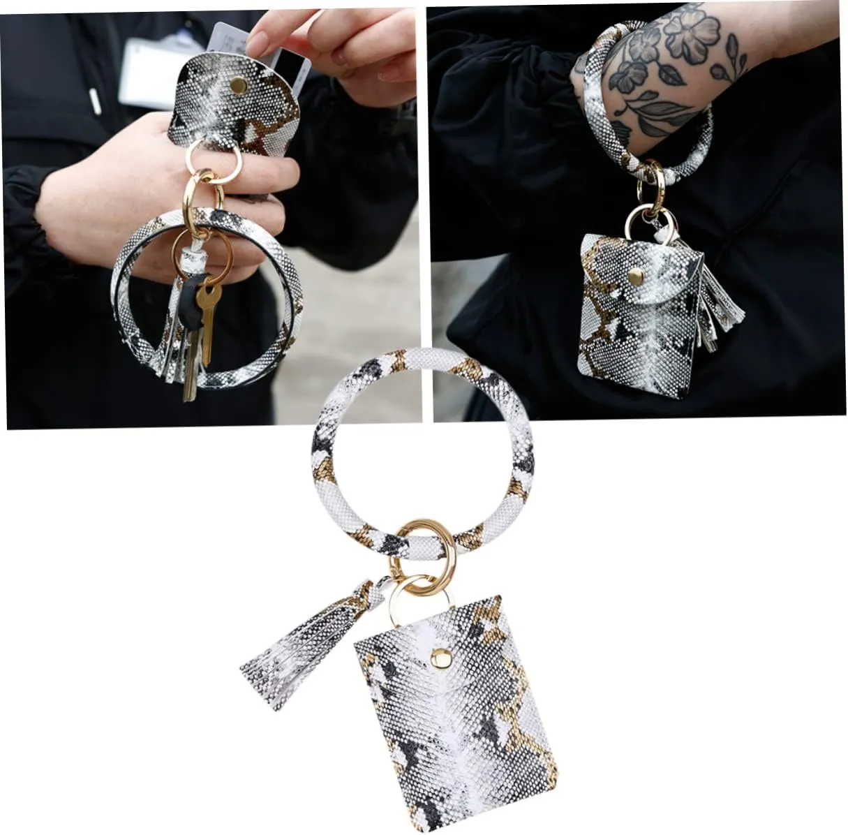2pcs Portapotty Morphie Portable Women Bangle Whiting Keychain Wallet Womens Braclets Acondicionador Id