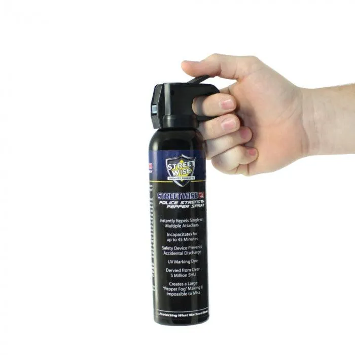 3 Units Police Strength 9 oz. Fire Master Streetwise 23% Pepper Spray