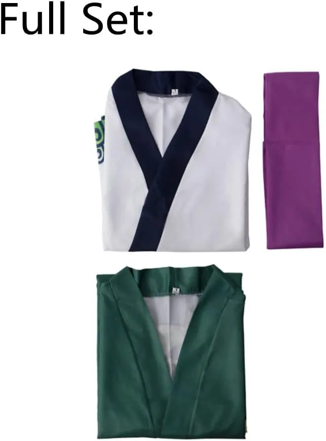 Anime Kimono Cosplay Men Costume Robe Cloak Uniform Halloween Outfits With Earrings