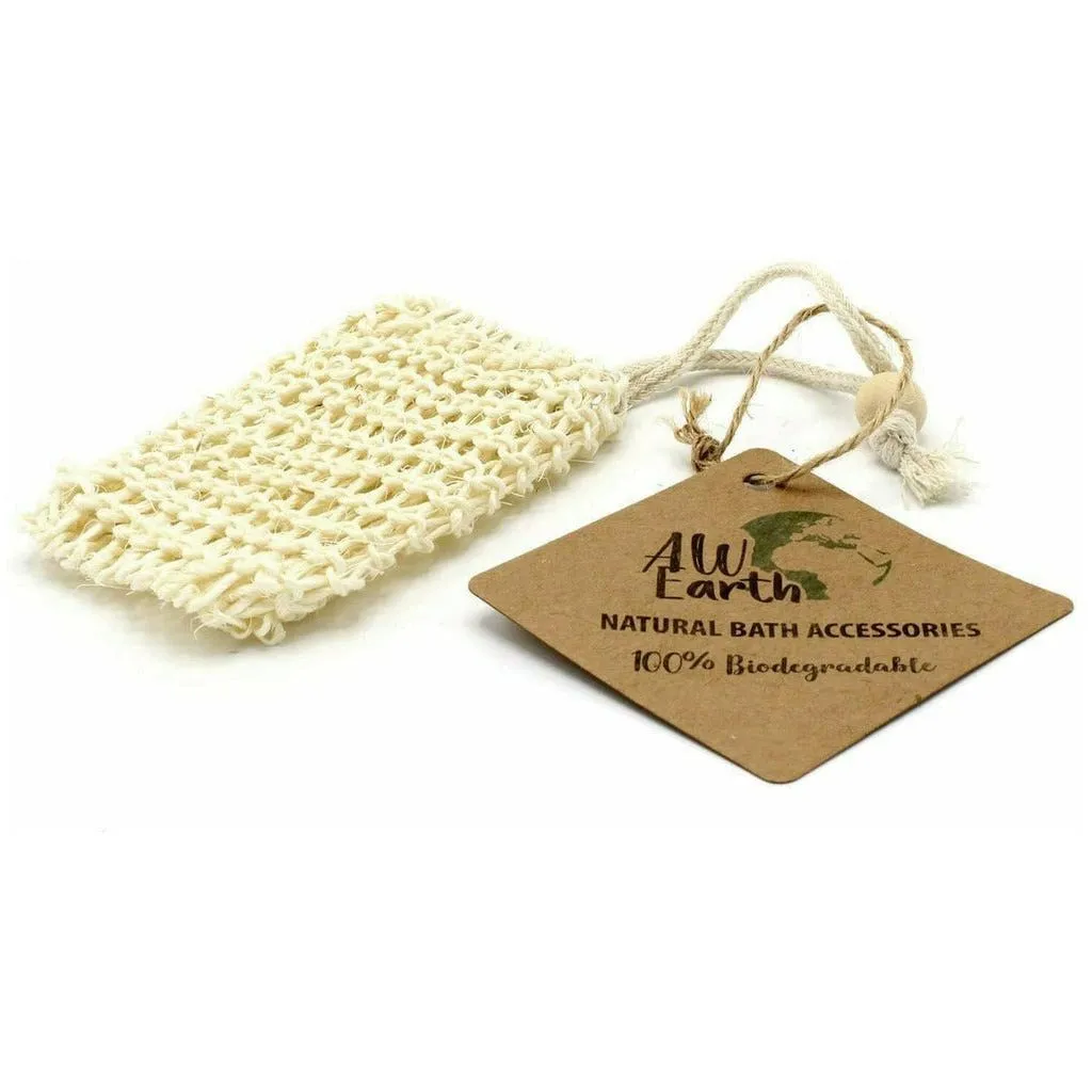 AW Earth - Natural Biodegradable Soap Bags - Sisal Bamboo or Jute