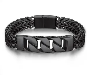 Bandmax Stainless Steel Chunky Heavy Duty Chain Bracelets for Men Handcuffs/Skulls/Celtic Knot Pendant Bracelets Biker Rapper Hip Hop Jewelry