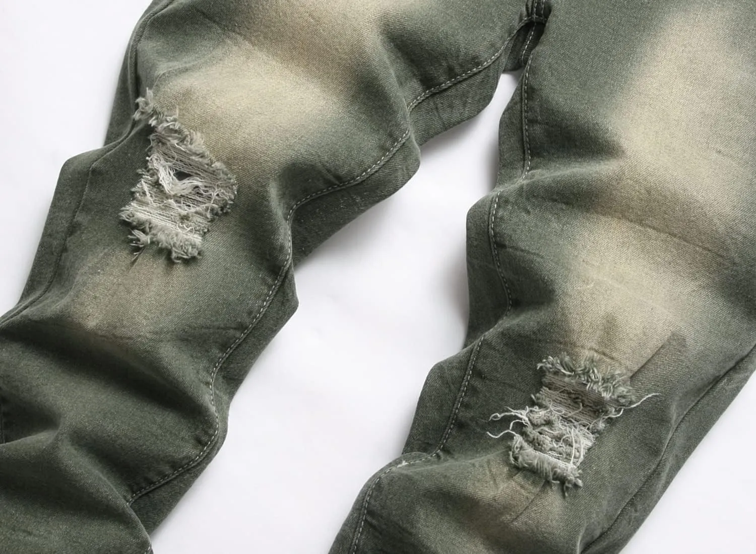 Boy's Skinny Fit Ripped Distressed Stretch Fashion Denim Jeans Pants