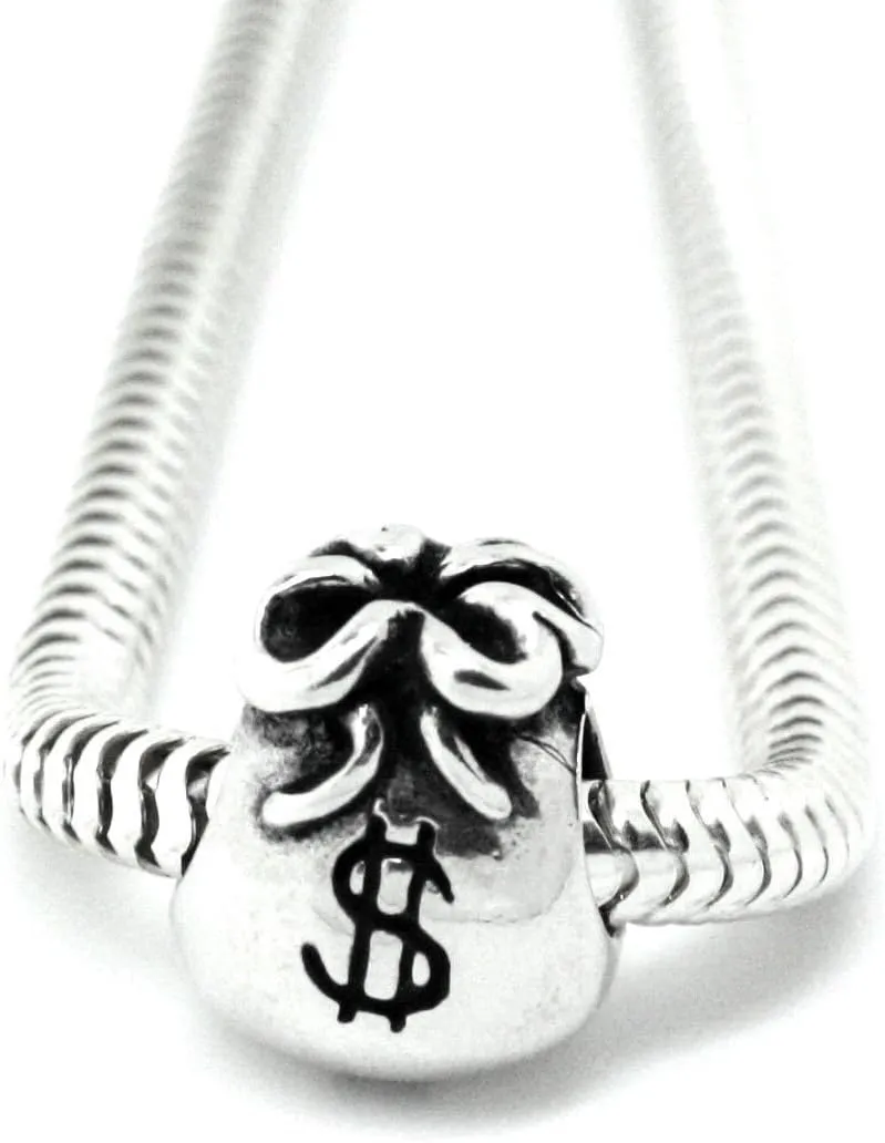 Buckets of Beads Money Bags Charm Bead Fits Pandora Troll Biagi Zable