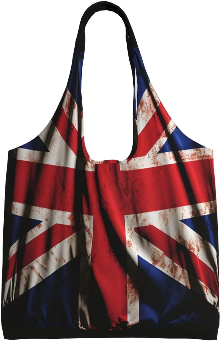 Canvas Tote Bag for Women Purse British flag on black background Handbags Totes Crossbody Shoulder Shopping Bag