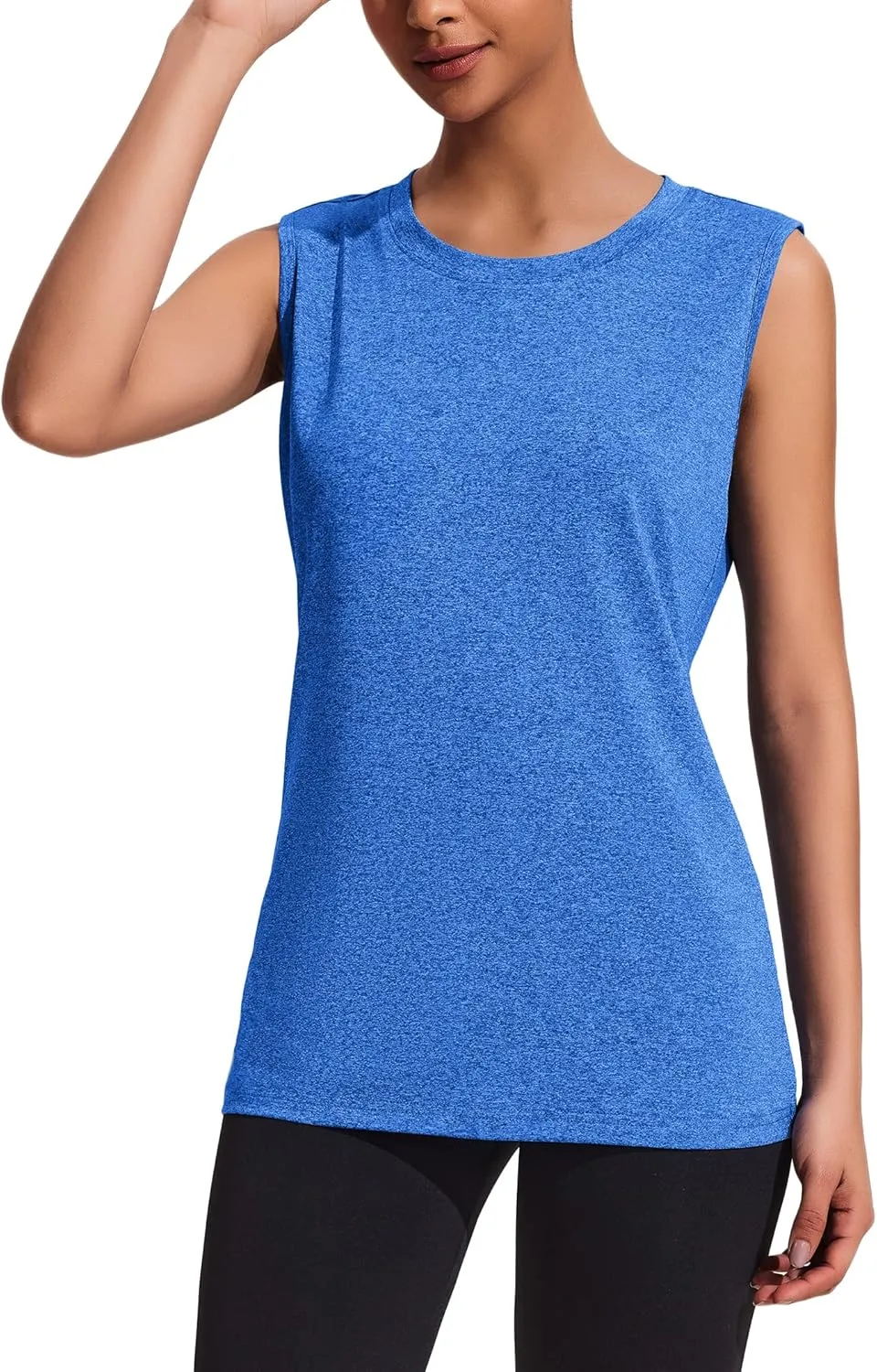 COOrun Women's Sleeveless Athletic Shirts Lightweight Sports Shirt Quick Dry Yoga Tank Tops Muscle Tank
