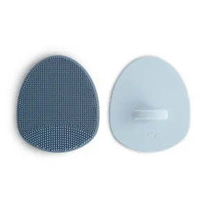 Cradle Cap Brush 2pk - Tradewinds/Periwinkle by Mushie & Co