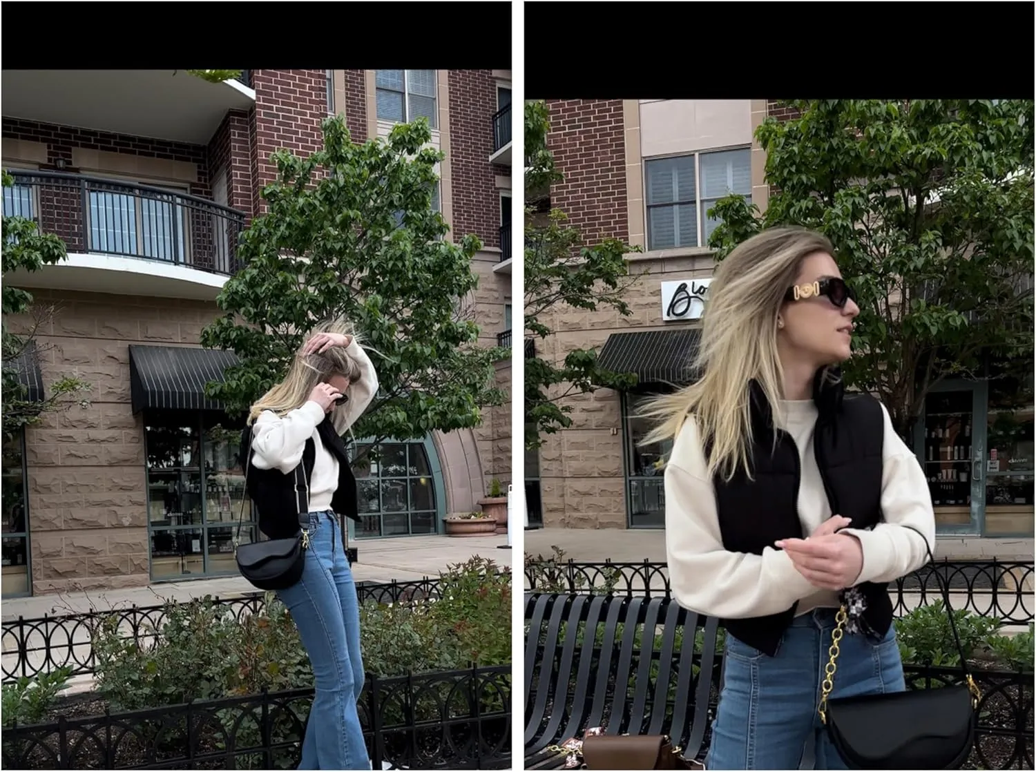 Crossbody Bag for Women - Vegan PU Leather Shoulder Purse, Lightweight Travel Mini Handbag with Ztrap & Bow Detail