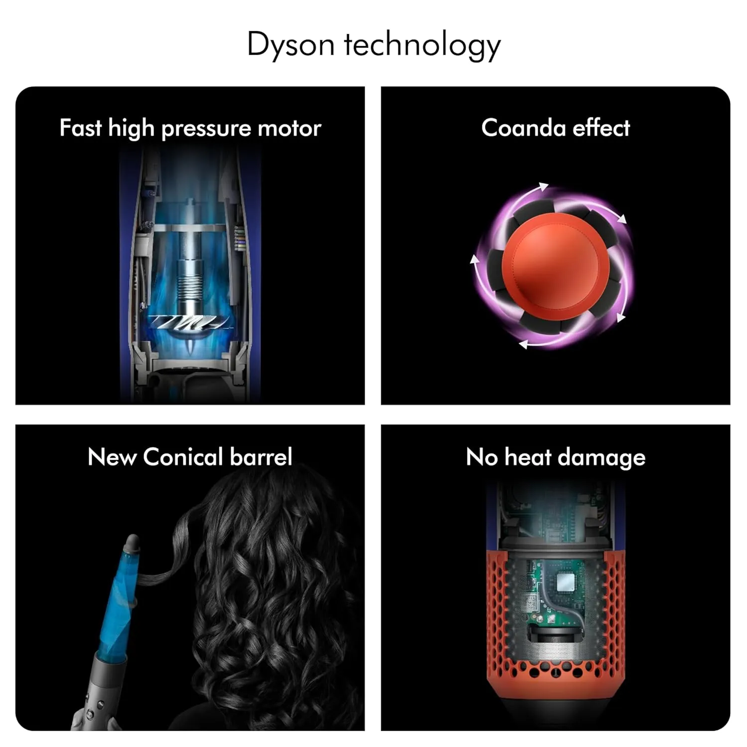Dyson Airwrap Multi-Styler & Dryer (Vinca Blue/Topaz) - Limited Edition, 1300 Watts (HS 08 VBTO IN)