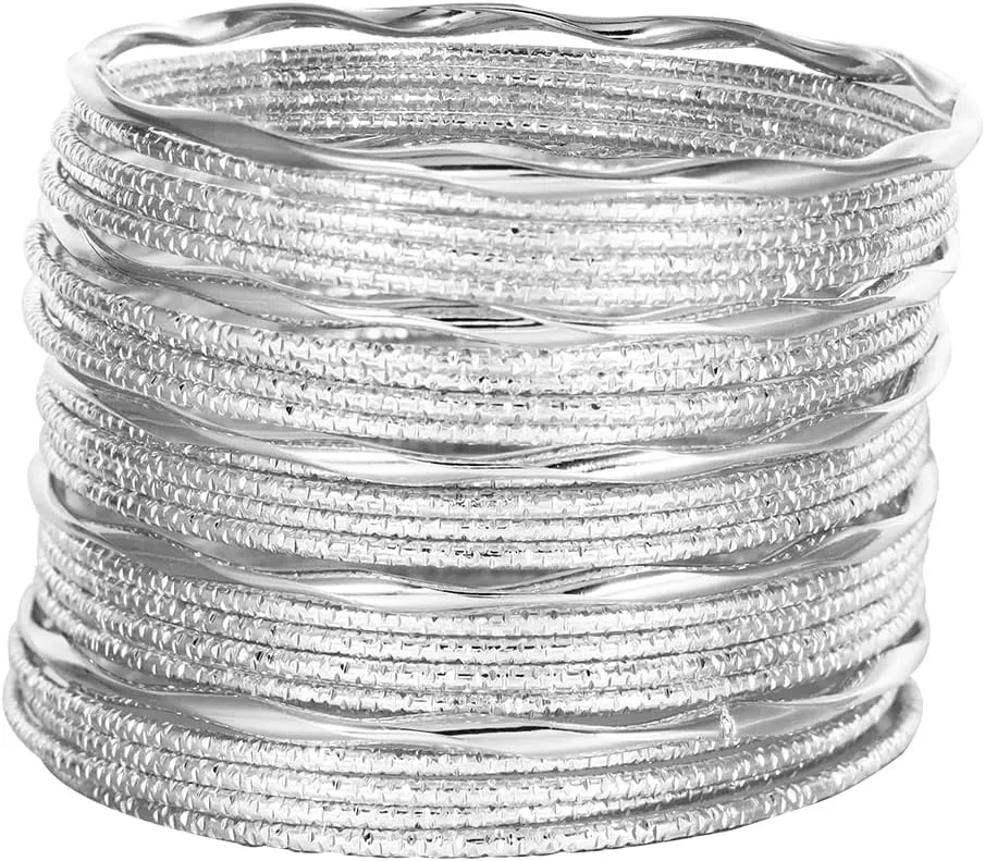 Eigso Mutli Layered Gold Indian Bracelet Cuff Bangle for Women Men Vintage Stackable Textured Bohemian Wristlets for Woman Man