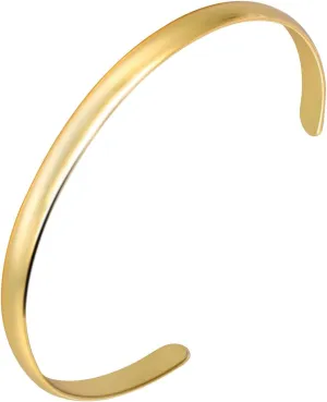 Eigso Women 8MM Copper Open Cuff Bracelets Fashion Vintage Copper Wristband for Woman Man Gift for Her