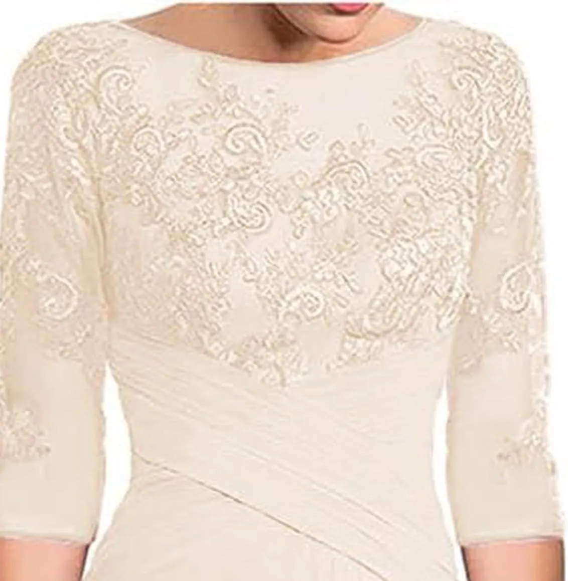 Elegant Mother of The Bride Dresses for Wedding Guest Groom Dress Chiffon Pleated Formal Evening Gowns