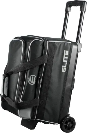 ELITE Basic Bowling Bag Double (2) Ball Roller with Rolling Wheels