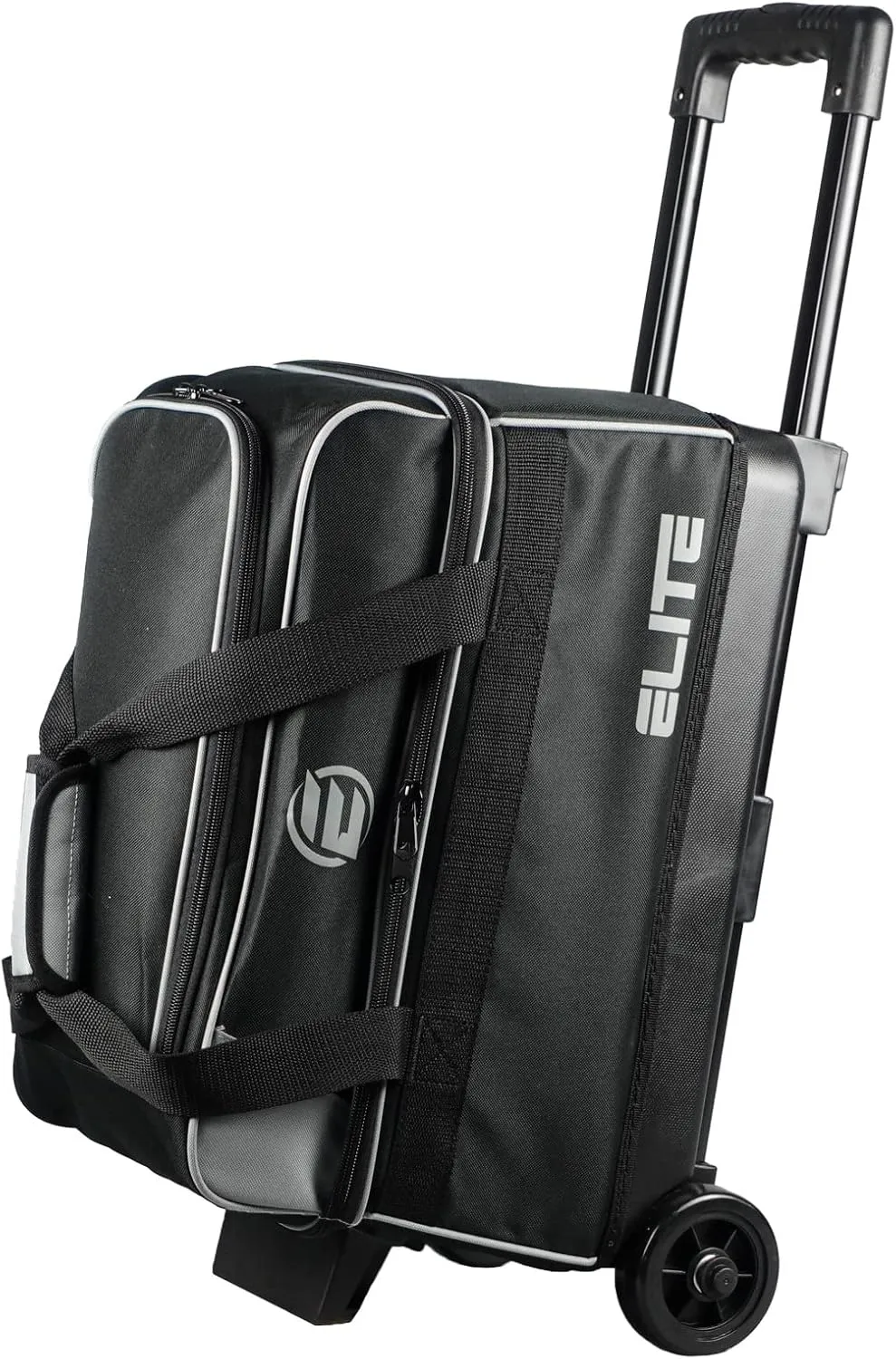 ELITE Basic Bowling Bag Double (2) Ball Roller with Rolling Wheels