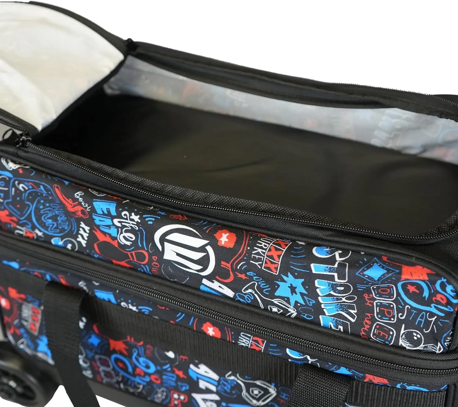 ELITE Basic Bowling Bag Double (2) Ball Roller with Rolling Wheels