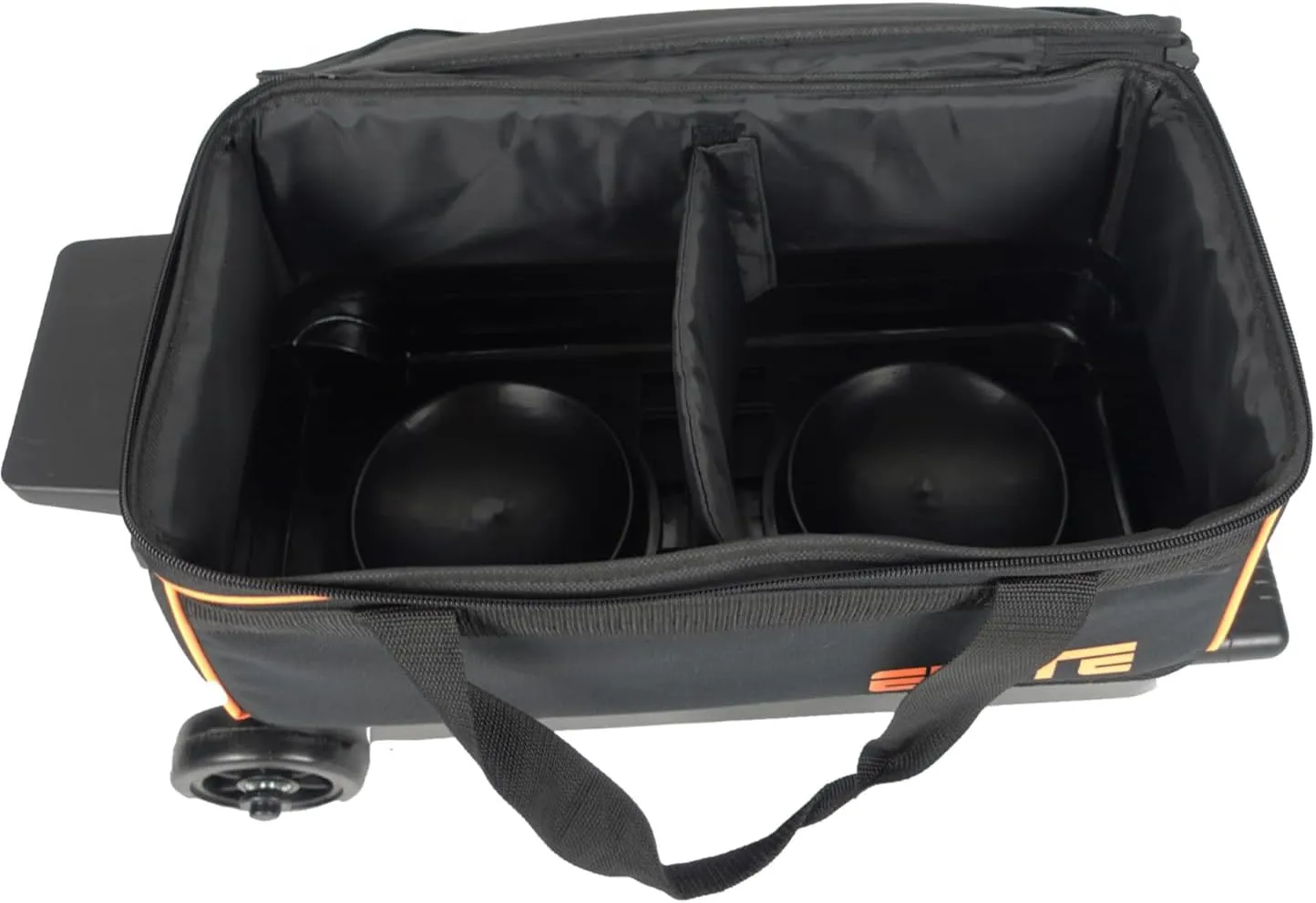 ELITE Basic Bowling Bag Double (2) Ball Roller with Rolling Wheels