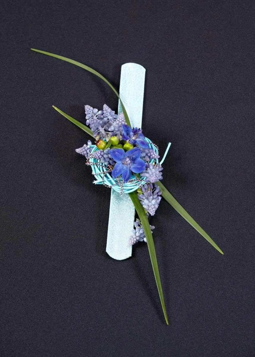 Floral Supply Online - Slaplet Sparkle Wristlet. Corsage Snap/Shimmer Wrap Floral Bracelets for Wedding, Prom, Dance or Events. (Pack of 6 Silver)