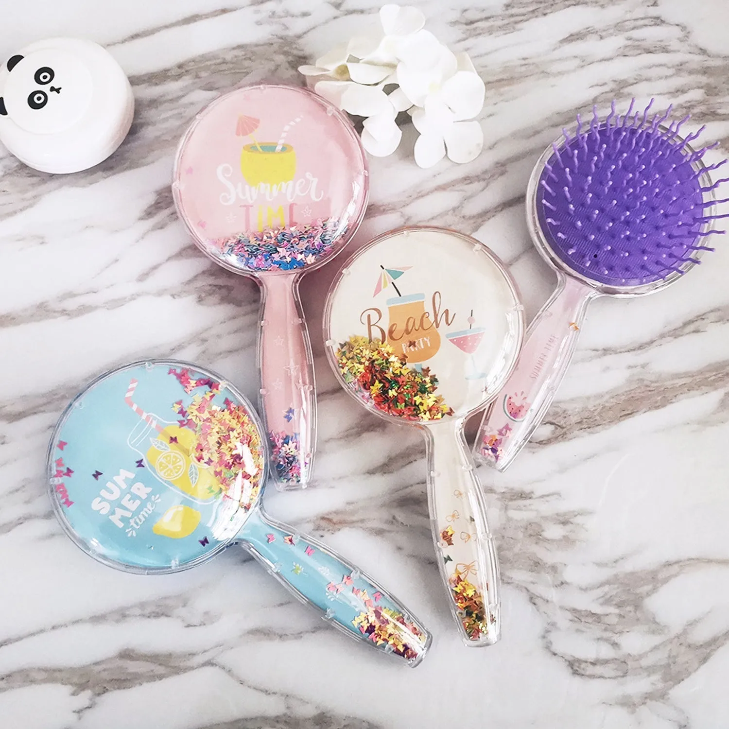 Hair Brush for Kids Detangling Anti-static Soft Massage for Braids Curly Straight Long or Short Wet Or Dry Hair (Multi-Design)
