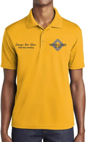 INK STITCH Men St640 Custom Embroidery Personalized Logo Texs Mesh Cool Fit Polo Shirts