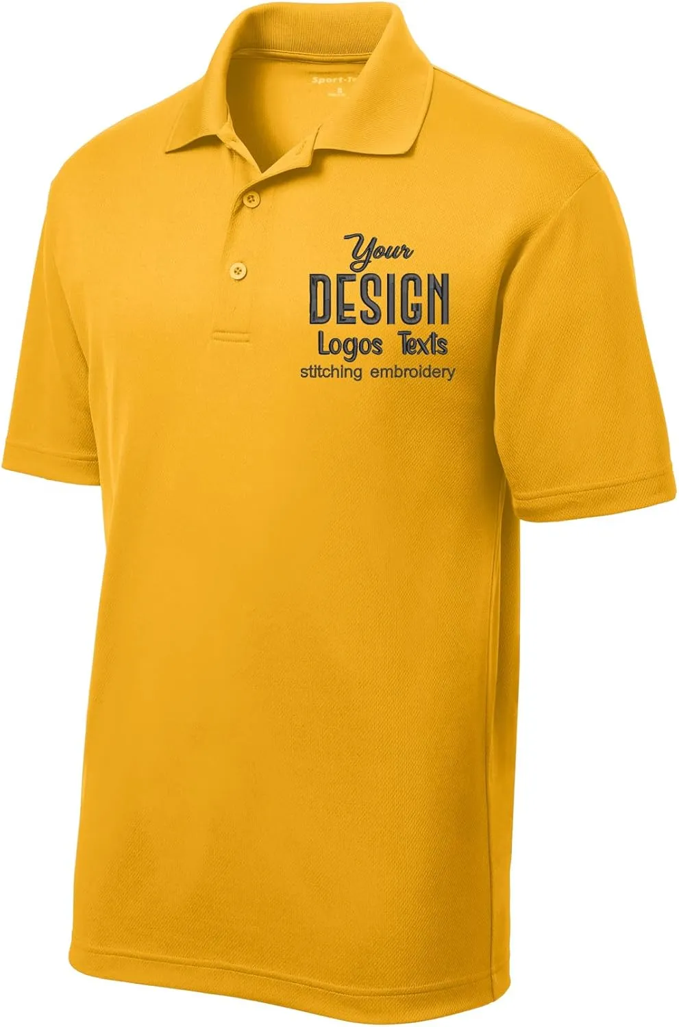 INK STITCH Men St640 Custom Embroidery Personalized Logo Texs Mesh Cool Fit Polo Shirts