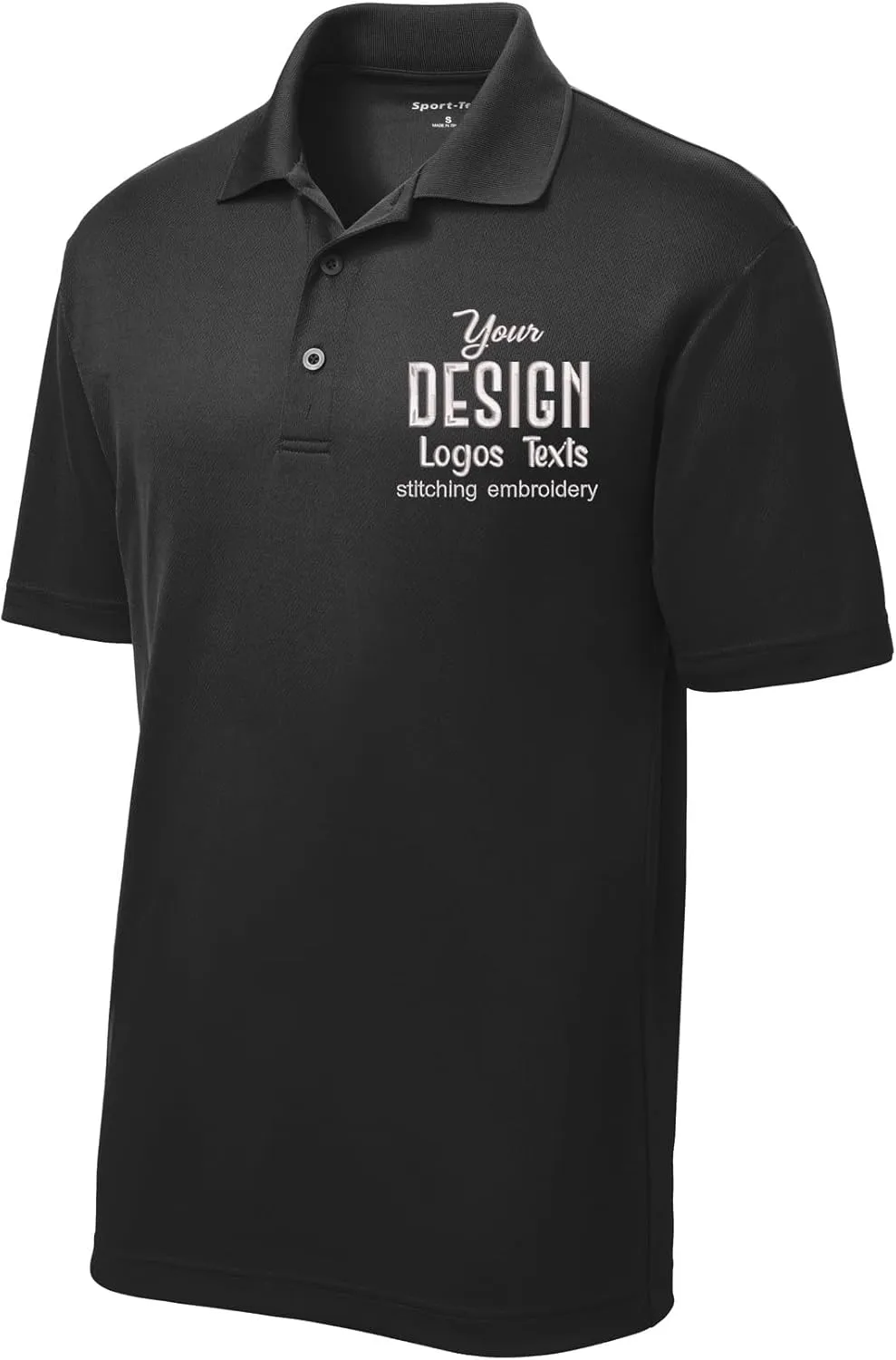 INK STITCH Men St640 Custom Embroidery Personalized Logo Texs Mesh Cool Fit Polo Shirts