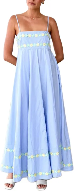 Juakoso Women Spaghetti Strap Maxi Dress Summer Sleeveless Flowy Long Dress Y2k Floral Print Vacation Beach Sundress