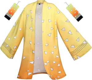 Kamado Tanjiro Nezuko Cosplay Cloak Shinobu Zenitsu Costume Kimono Anime Cosplay Outfit Women with Earrings