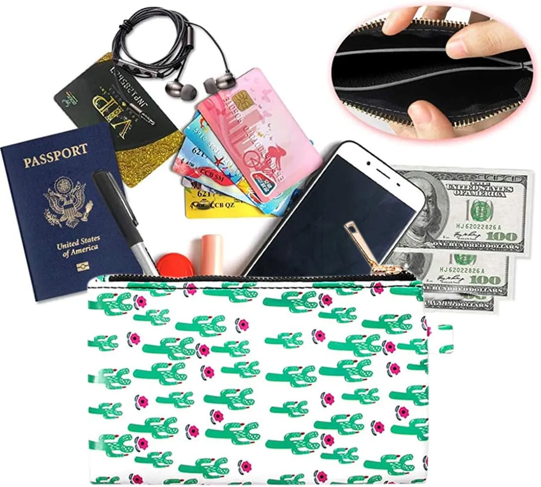 Key Chain Bracelets Women Keyring Bangle Circle Faux Leather Keychain With Wallet Wristlet Card Holder