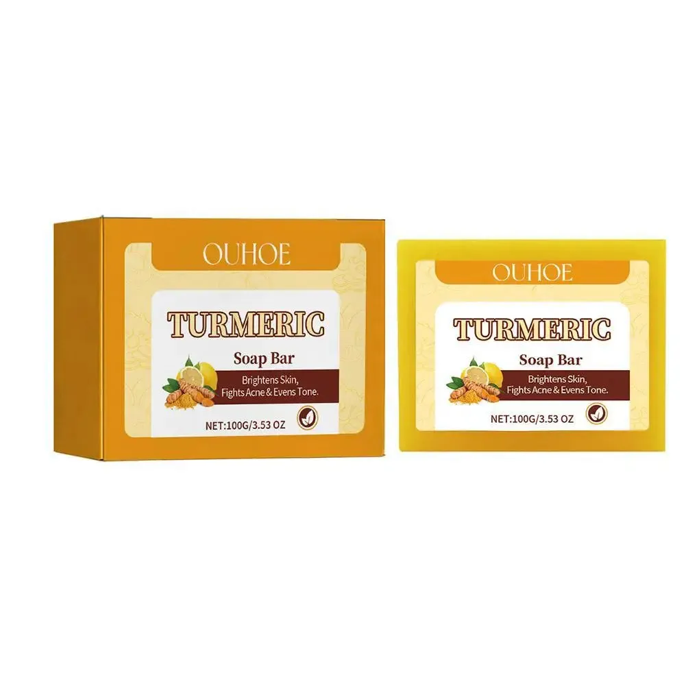 Lemon Turmeric Kojic Acid Soap - Handmade, Exfoliating, Brightening, 100g