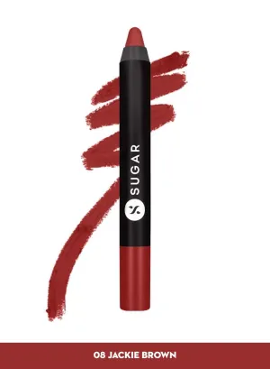 Matte As Hell Crayon Lipstick - 08 Jackie Brown