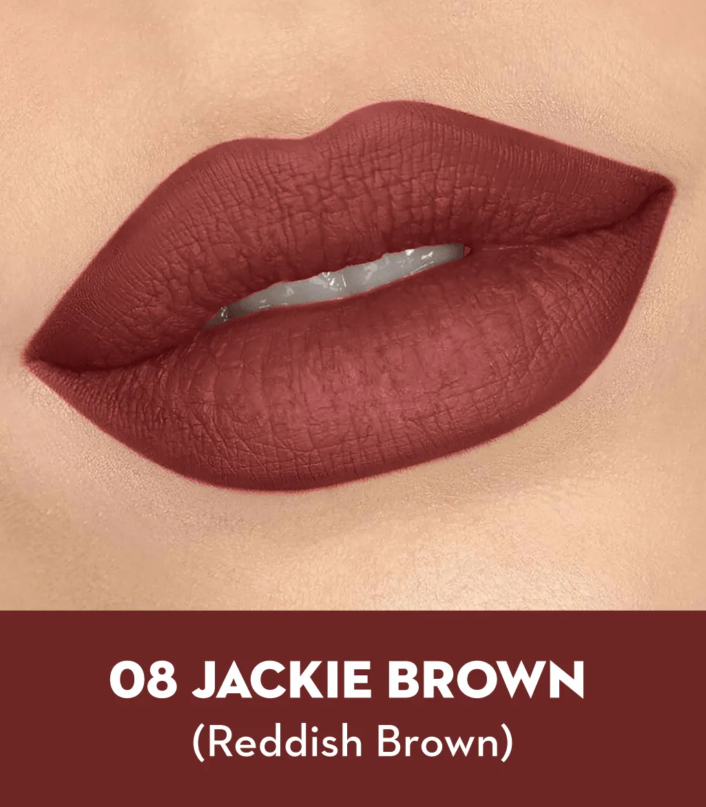 Matte As Hell Crayon Lipstick - 08 Jackie Brown