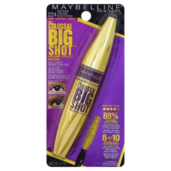 MAYBELLINE NEW YORK "VOLUM' EXPRESS THE COLOSSAL BIG SHOT WASHABLE MASCARA"