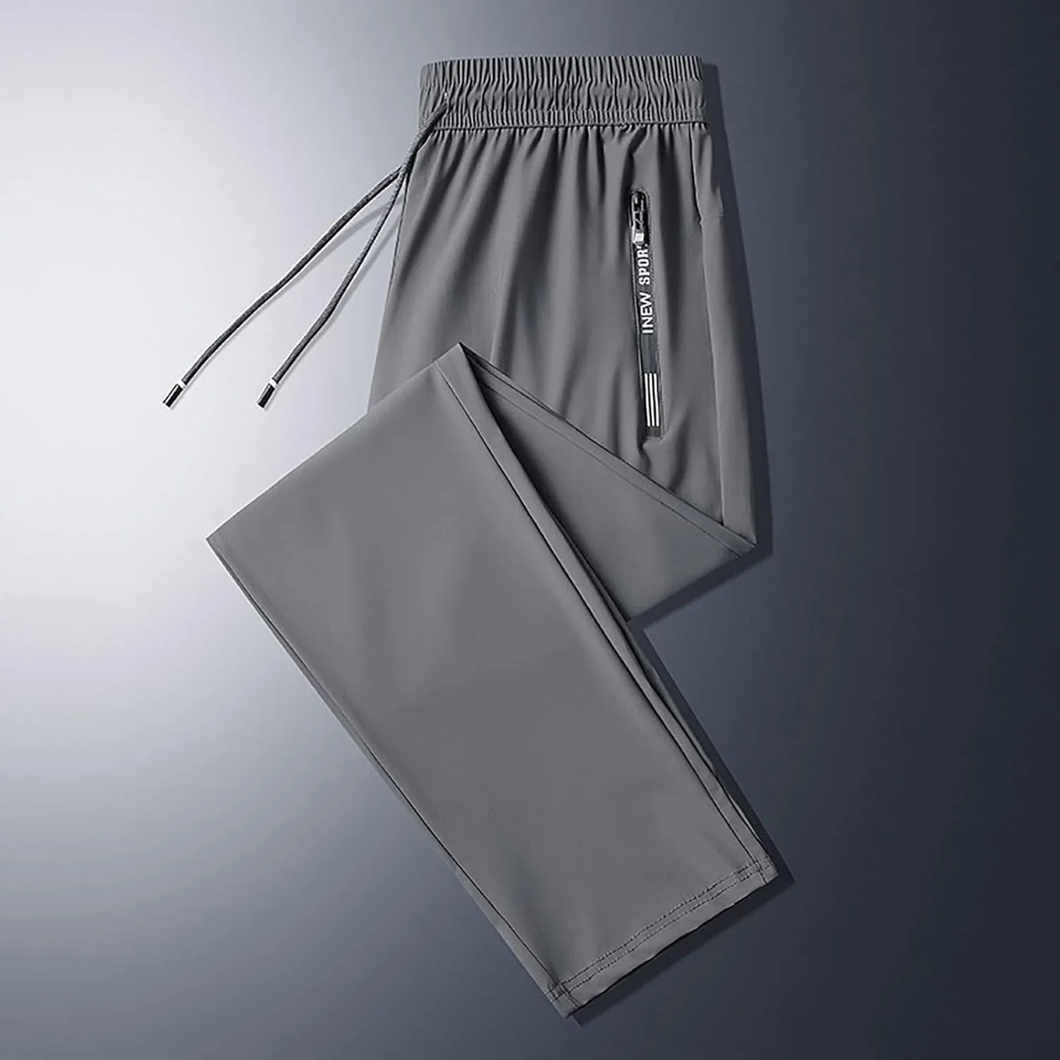 Men's Cargo Combat Work Pants Casual Linen Drawstring Waist Pant Beach Sweatpant Joggers Loose Gym Yoga