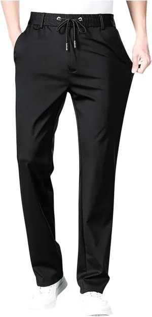 Men's Lightweight Jogging Pant Lounge Work Joggers Relaxed Fit Sports Casual Sweatpant Cuffed Sweat Pants