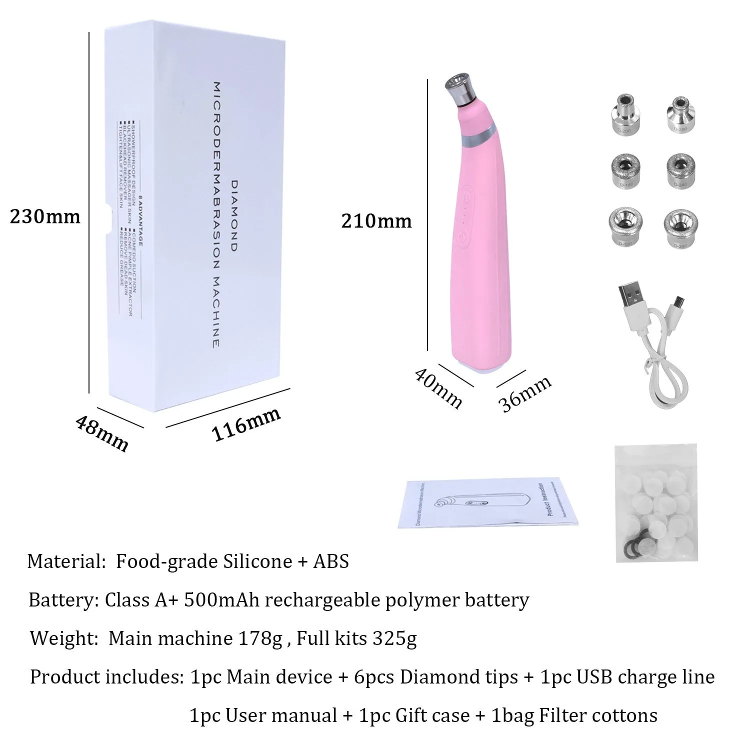 Micro-carved Microcrystal Portable Rechargeable Handheld Skinning Machine