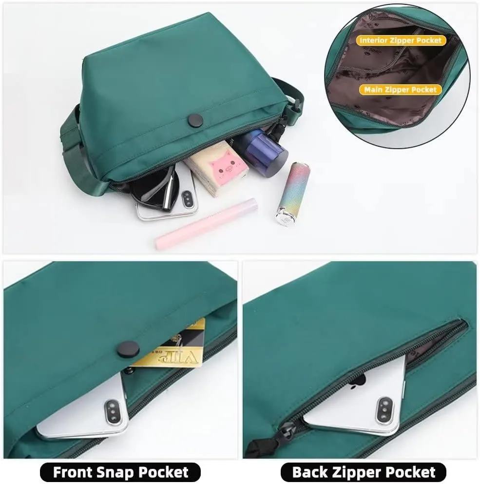 Mudono Small Crossbody Bag for Women Casual Waterproof Shoulder Messenger Purse Lightweight Outdoor Travel Satchel