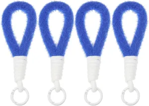 PATIKIL Macrame Keychain Wristlet, Plush Keychain Bracelet Cute Wristlet Keychain Wrist Lanyard Keyring Holder