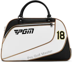 PGM Men's Portable Golf Garment Bag, Ultra-fine Leather Waterproof Storage with Separate Shoe Compartment, Lightweight and Independent Shoe Bag