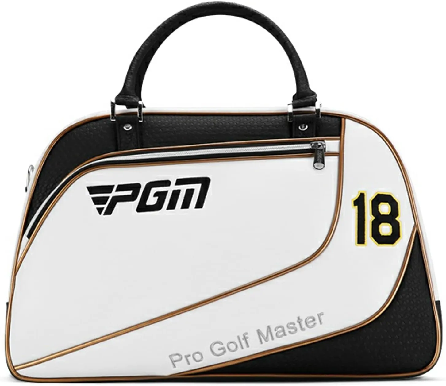 PGM Men's Portable Golf Garment Bag, Ultra-fine Leather Waterproof Storage with Separate Shoe Compartment, Lightweight and Independent Shoe Bag