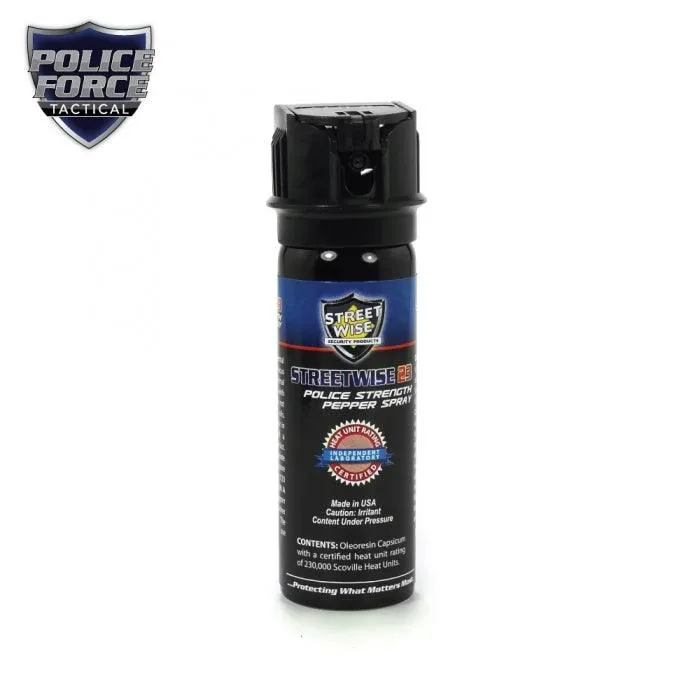 Police Force 23% Pepper Spray 3 oz Flip Top