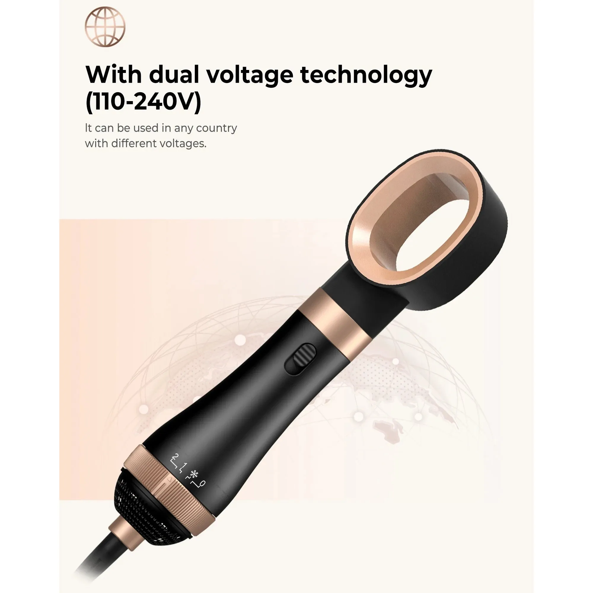 Professional 4 In 1 Blow Dryer Brush