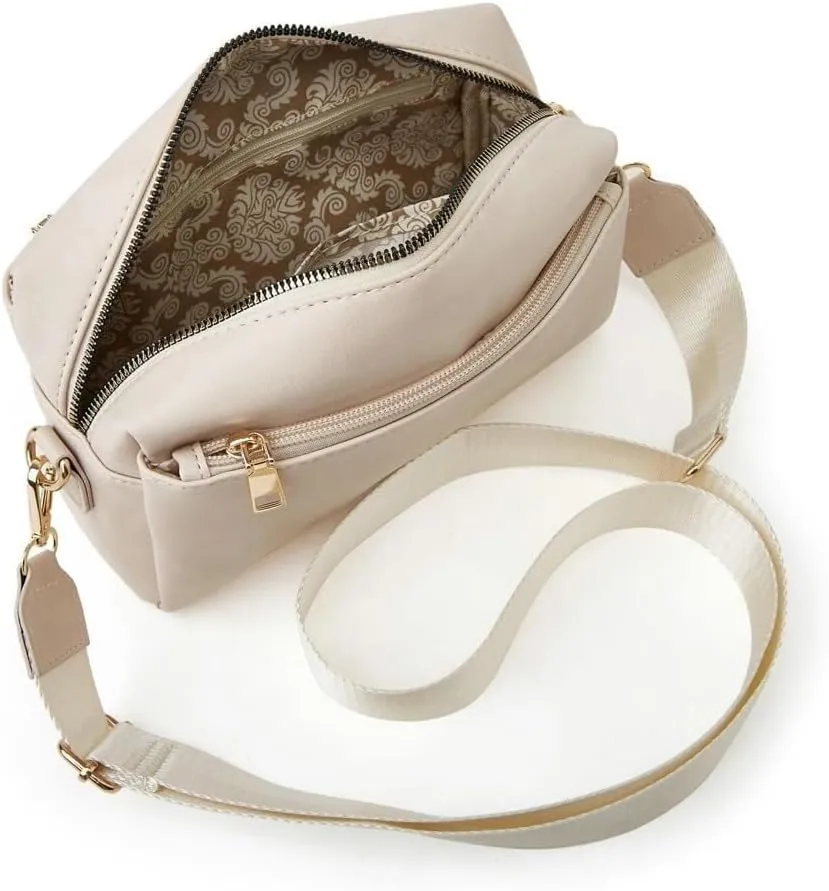 Retro Inspired PU Leather Shoulder & Crossbody Soft Hobo Totes Handbag for Women Fashion Purse with Zipper Satchel