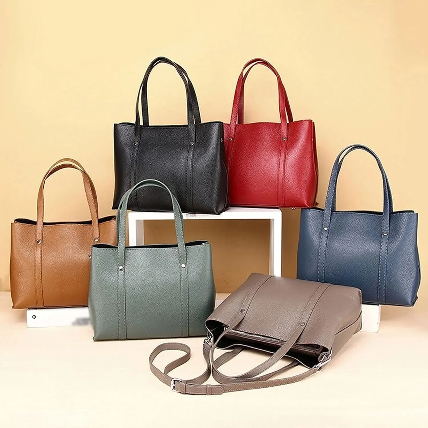 Shoulder bag Leather Women Bag Large Capacity Lady Handbag Women Leather Totes Bag Casual Women Shouder Bag