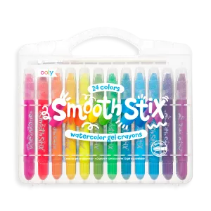 Smooth Stix Watercolor Gel Crayons - Set of 24 by OOLY