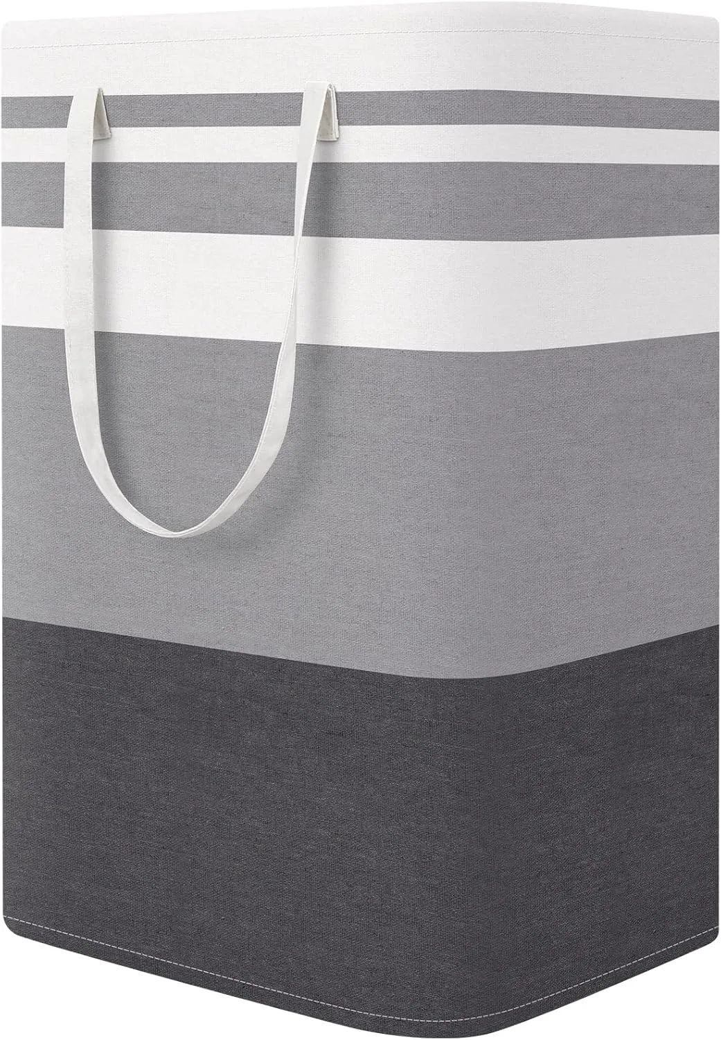 StorageRight Large Collapsible Laundry Basket Hamper with Easy Carry HandlesFreestanding Clothes Hampers for Laundry, Bedroom, Dorm, Towels, Toys, 75L, Gradient Grey